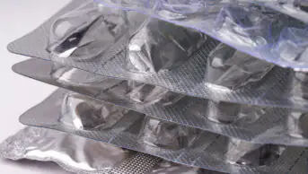 Empty blister packs of medicines