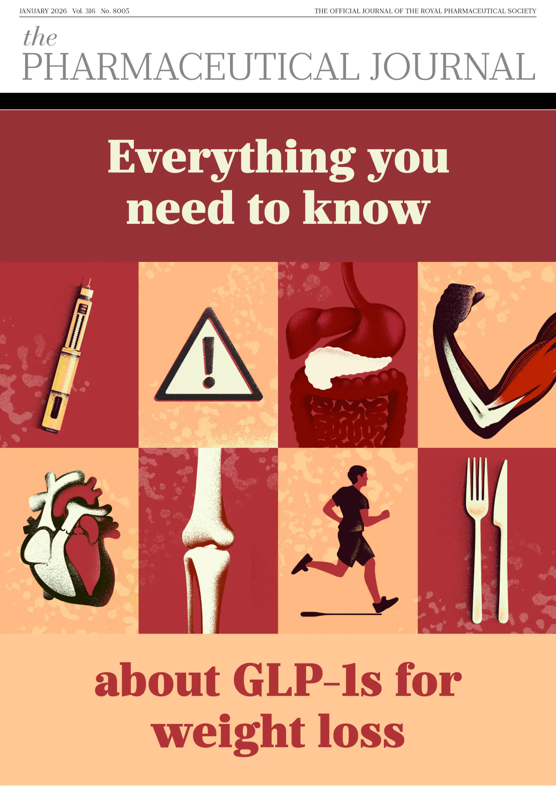 Red and orange cover of PJ, with text reading