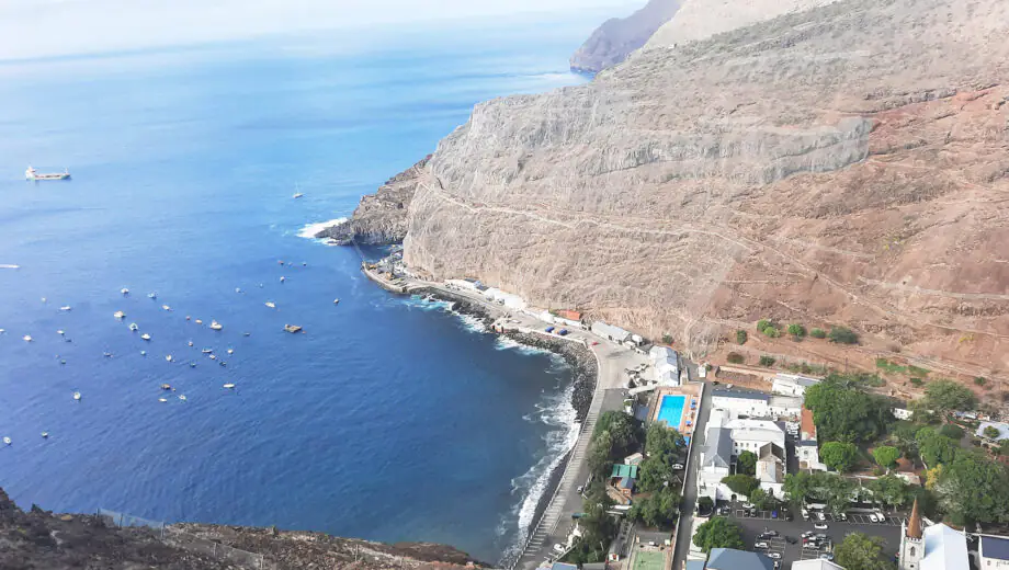 Image showing sea and coastline with town in bottom right hand corner