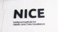 National Institute for Health and Care Excellence signage