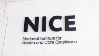 National Institute for Health and Care Excellence signage