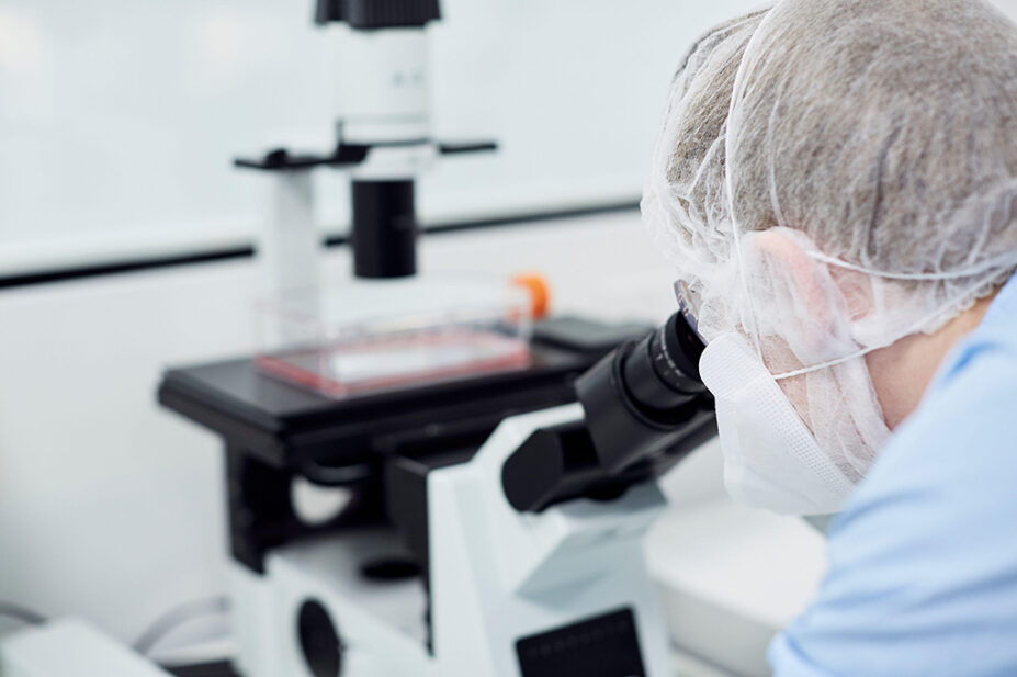 Research in a scientific laboratory