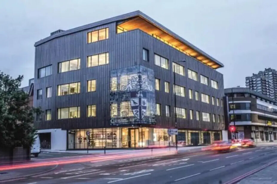 Outside of the Royal Pharmaceutical Society building