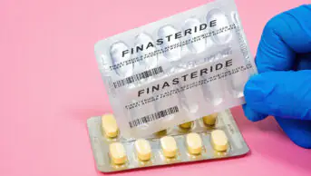 An image of a blister pack of finasteride