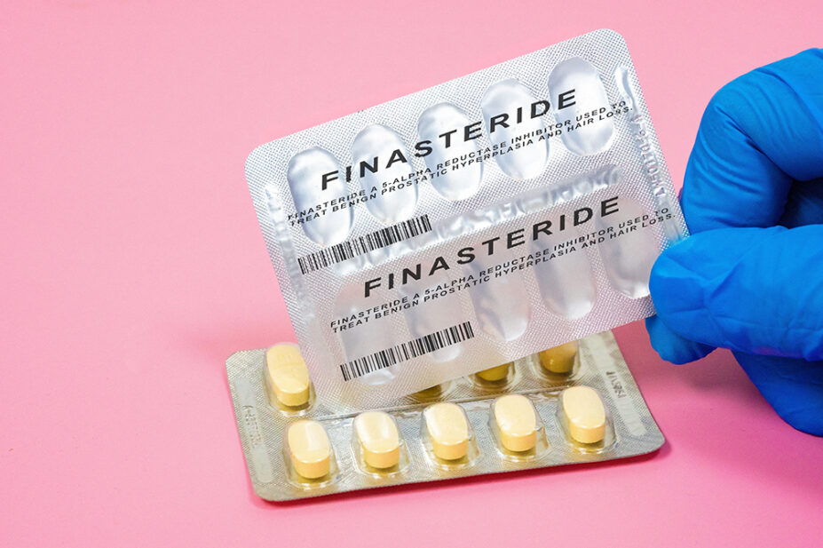 An image of a blister pack of finasteride