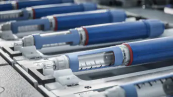Insulin/weight-loss pens in a factory