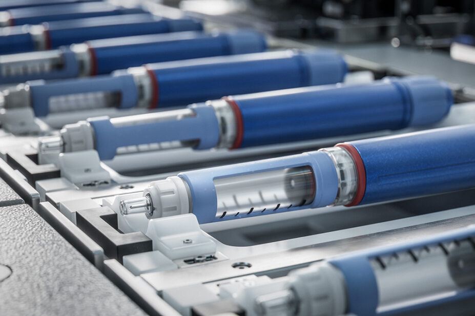 Insulin/weight-loss pens in a factory