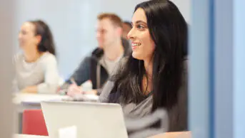 University students attend a lecture