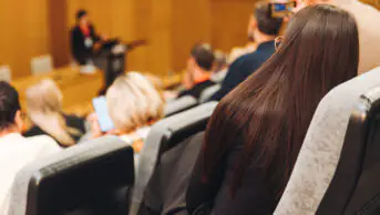 An image of a university lecture