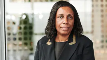 An image of Gisela Abbam, chair of the General Pharmaceutical Council
