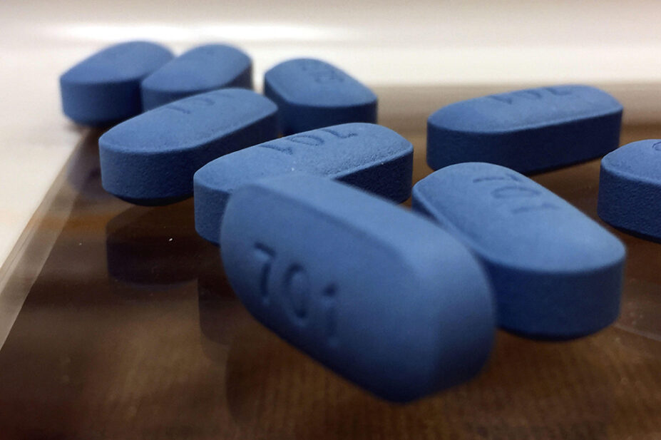 An image of several pre-exposure prophylaxis pills on a table