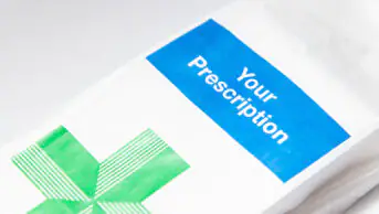 An image of a NHS prescription bag
