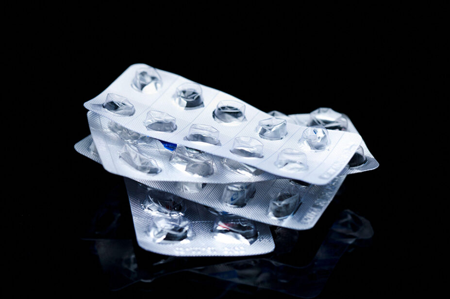 An image of empty blister packs of medicines