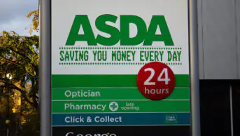 Large Asda store signage