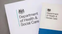 A letter with the Department of Health and Social Care letterhead on it
