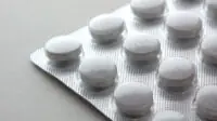 A blister pack of tablets