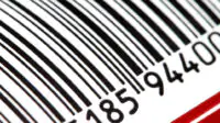 A close up of a barcode