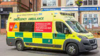 An image of an ambulance from the East Midlands Ambulance Service