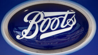 Boots sign at a store